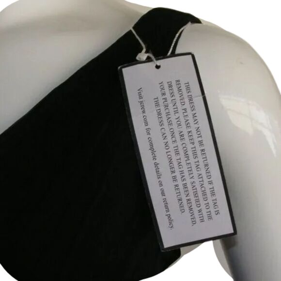 new J.CREW Silk Chiffon Dress, 12, Black, Babydoll, Cocktail/Party, V-neck - Picture 9 of 15